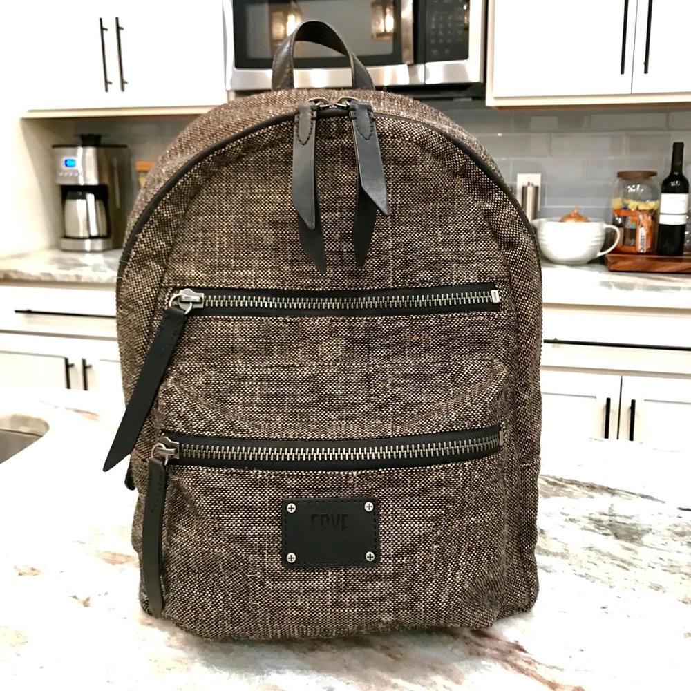 Frye Ivy Leather Trimmed Backpack